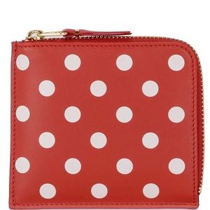 Comme Des Garçons Wallet Red Polka Dot  Wallet